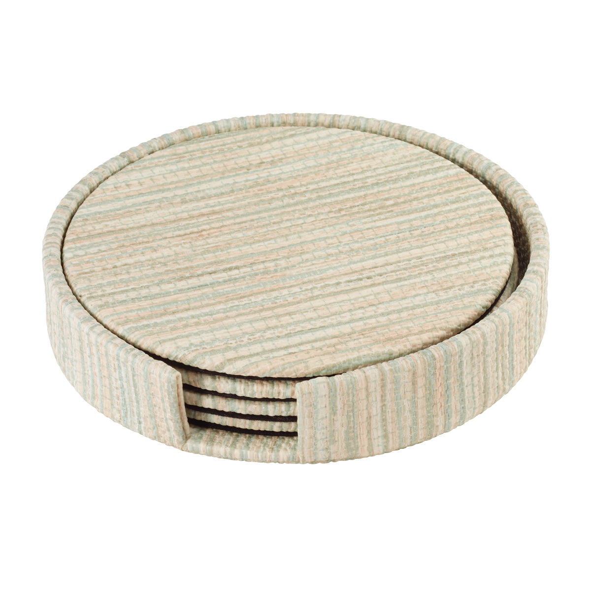 Grasscloth Round Coasters