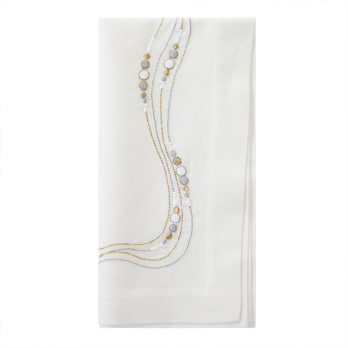Drift Flow Embroidered Napkins