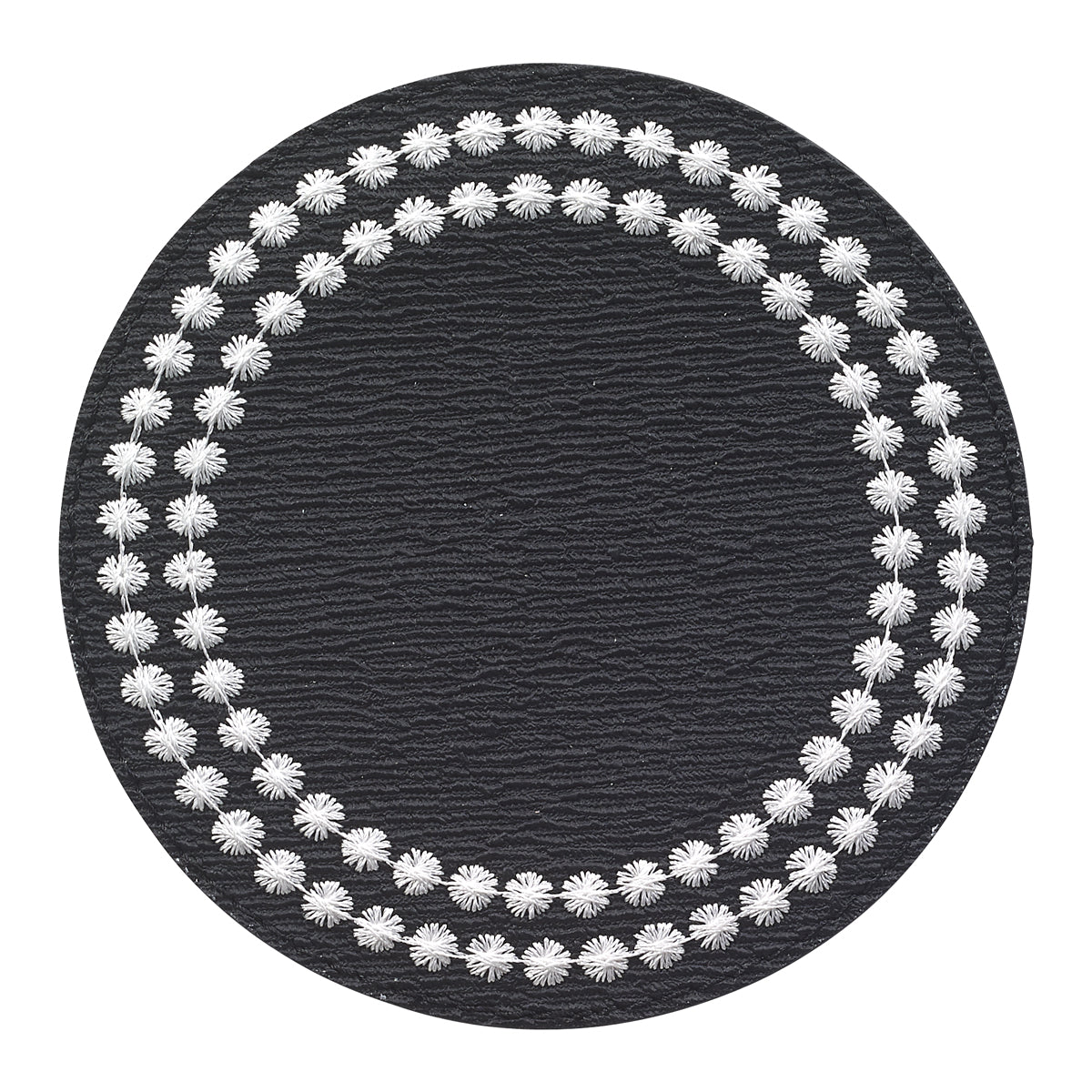 Pearls Embroidered Round Coasters Sale