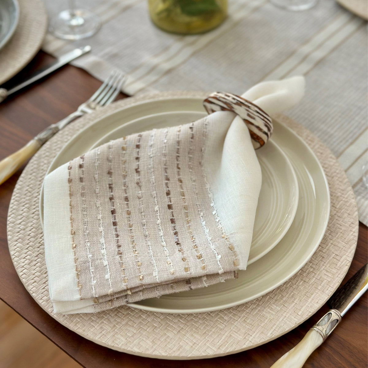 Wicker 13-Inch Round Charger Plates