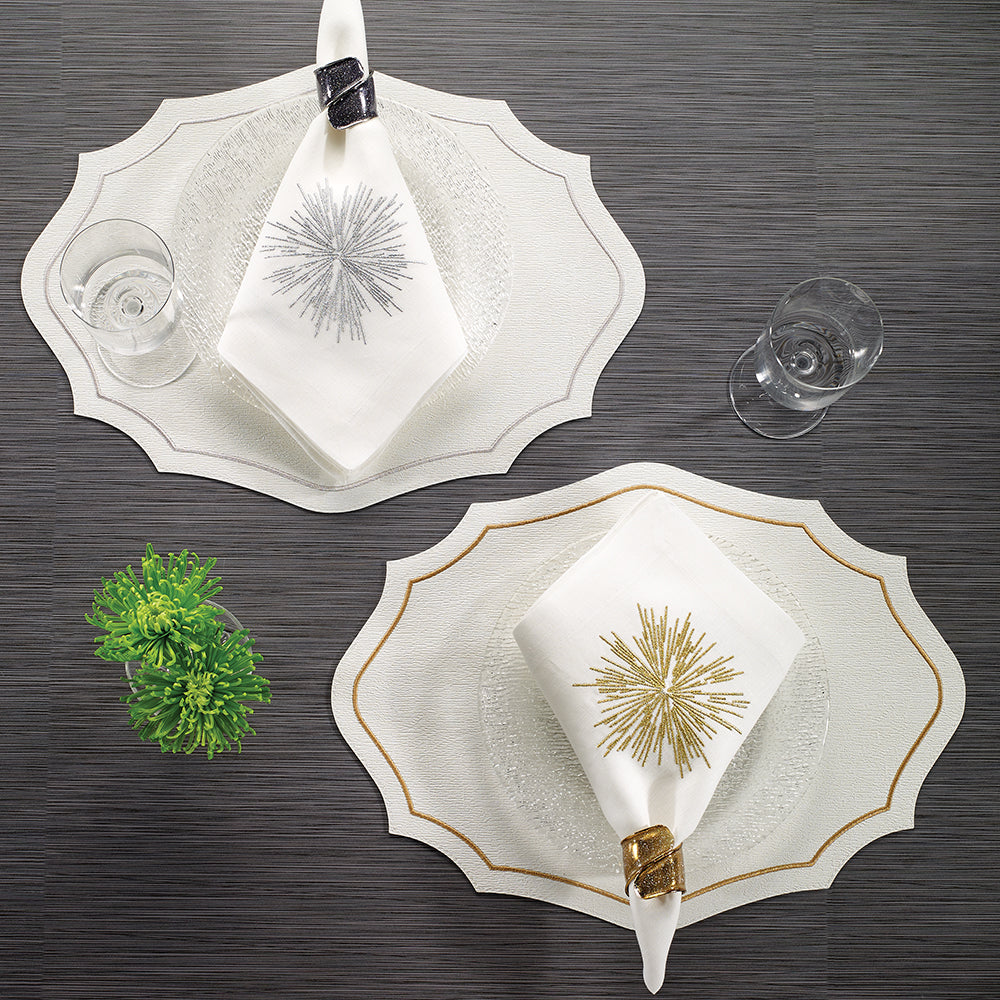 Byzantine Embroidered Vinyl Placemats