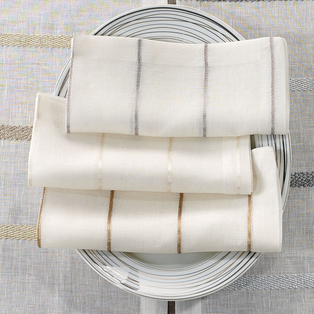 Metallic Thread Woven Napkins