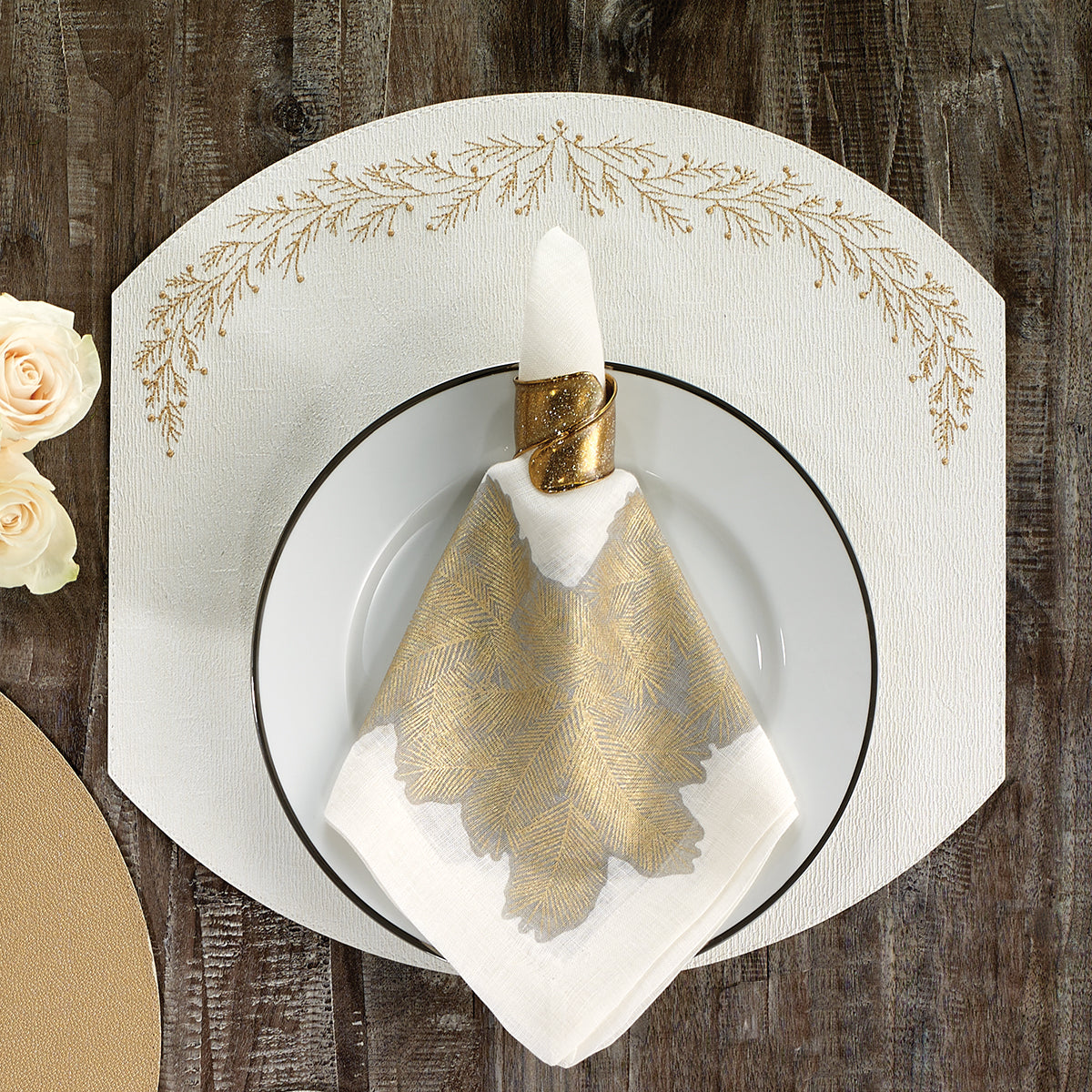 Spruce Metallic Napkins