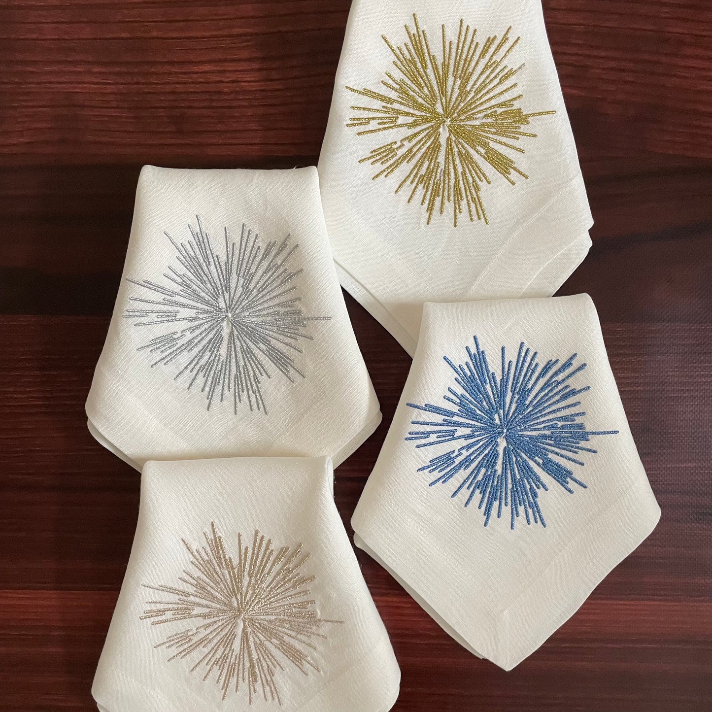 Starburst Embroidered Napkins