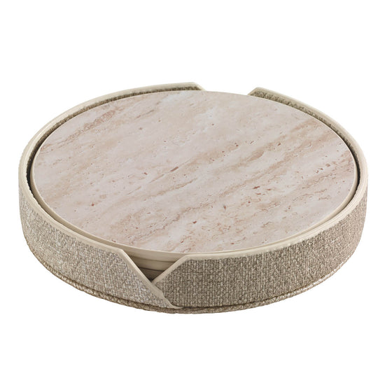 Pietra Beige Coasters Set of 4