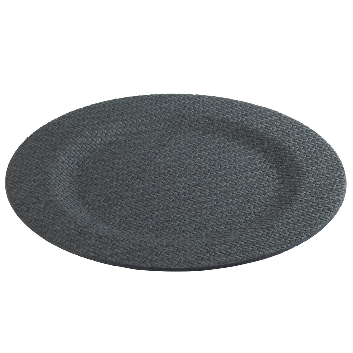 Wicker Black Charger Plates Set of 4