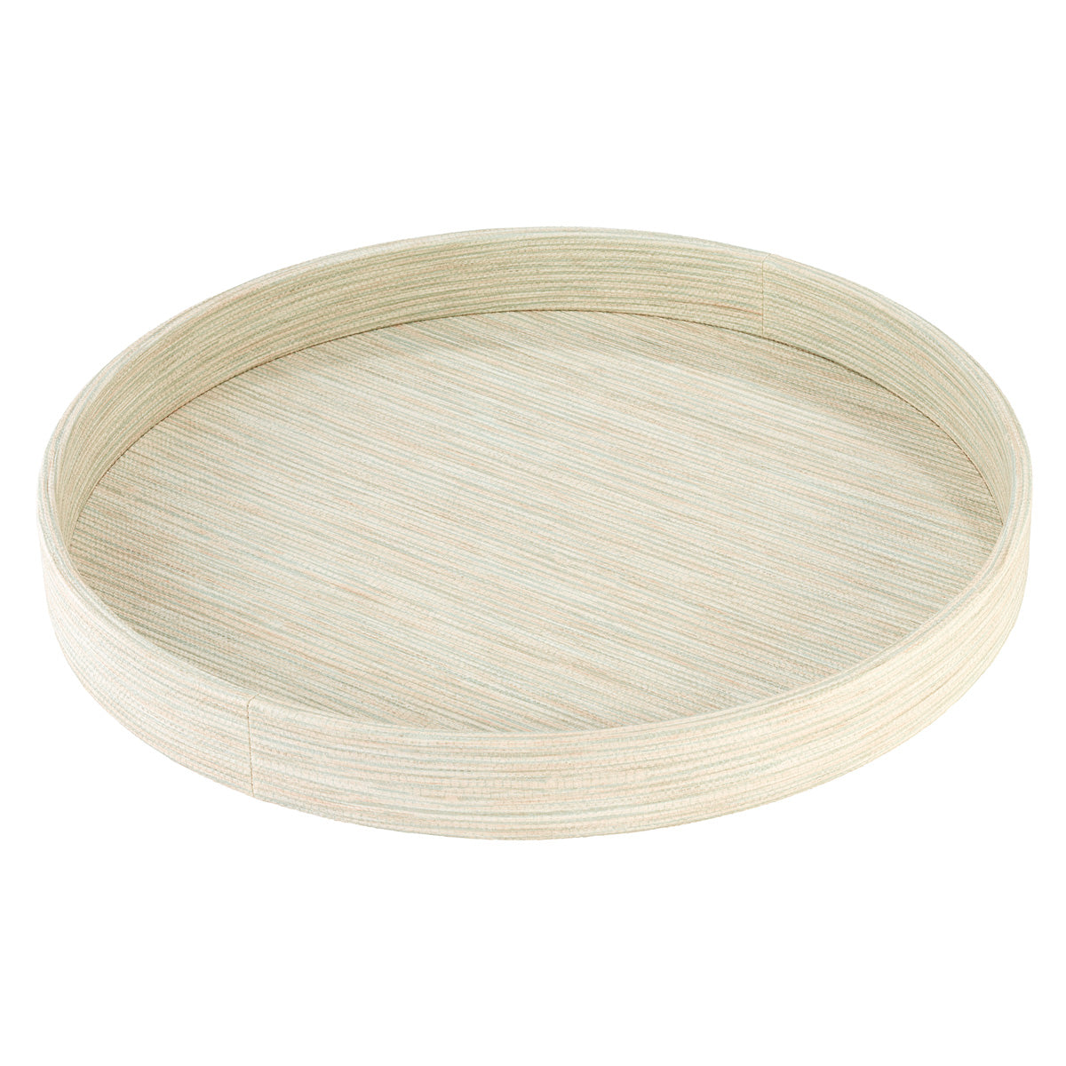Grasscloth Celadon Trays