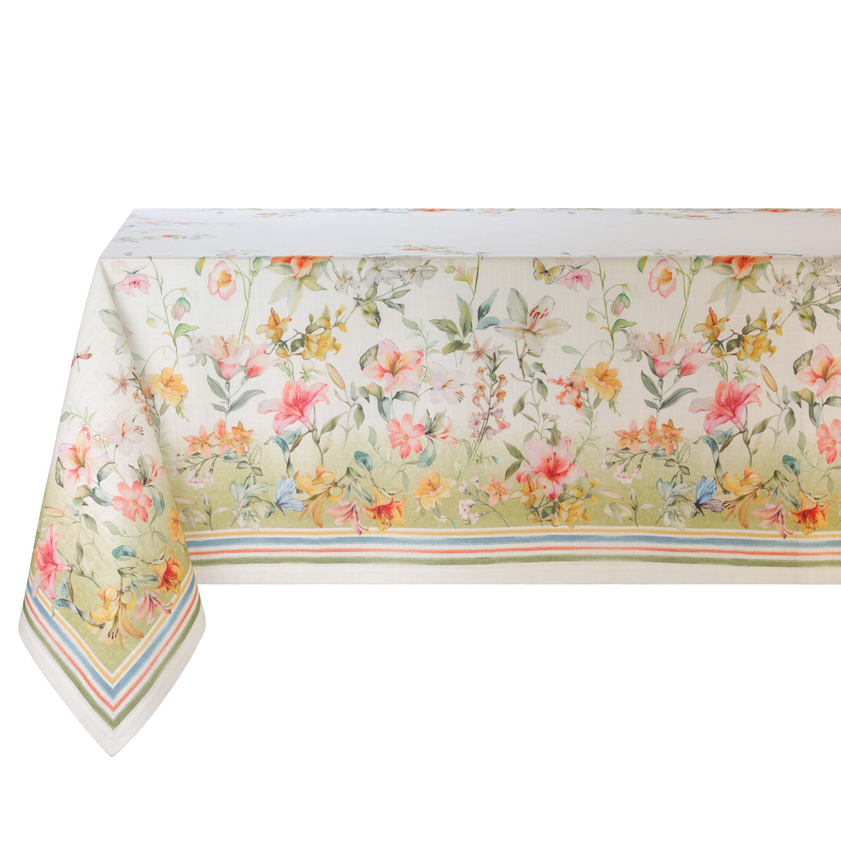 Bodrum Lily Garden Linen Tablecloth