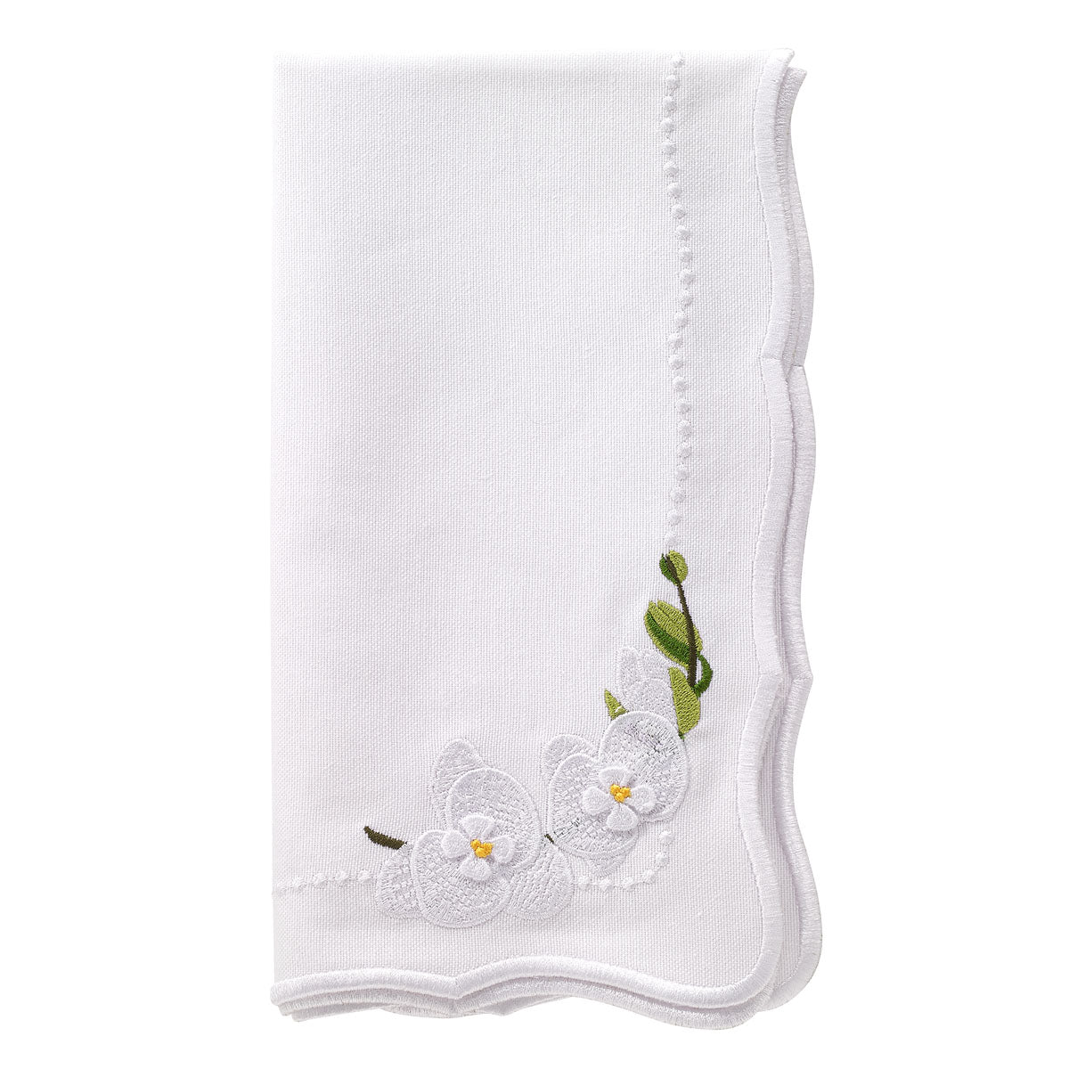 Violeta White Napkins set of 8