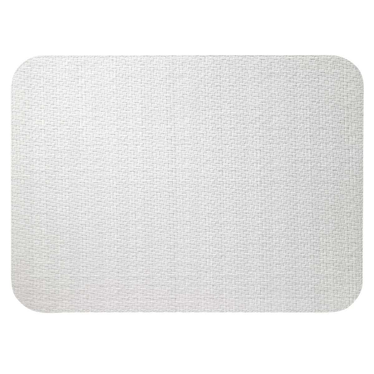 Wicker White Oblong Mats - Set of 9