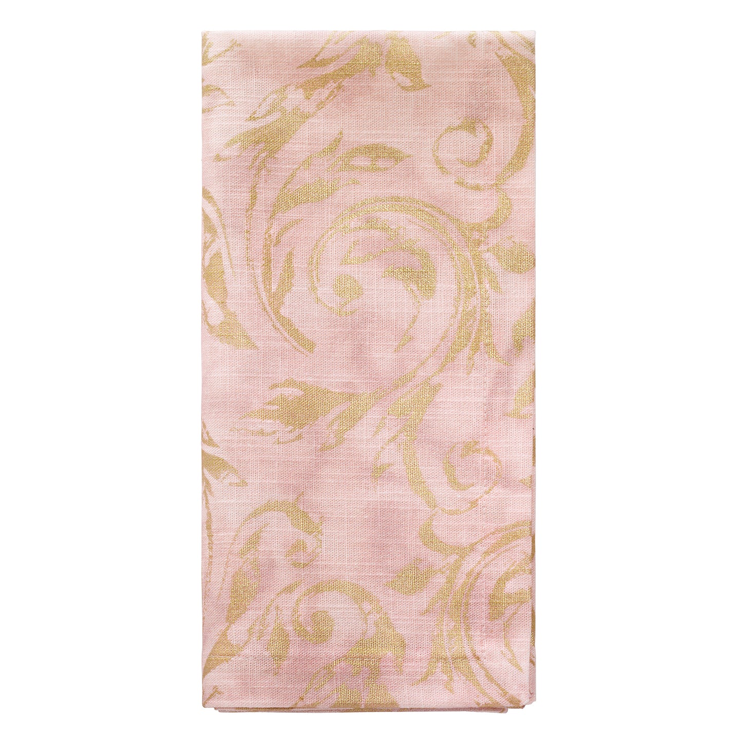 Palazzo Scroll Metallic Printed Table Linens