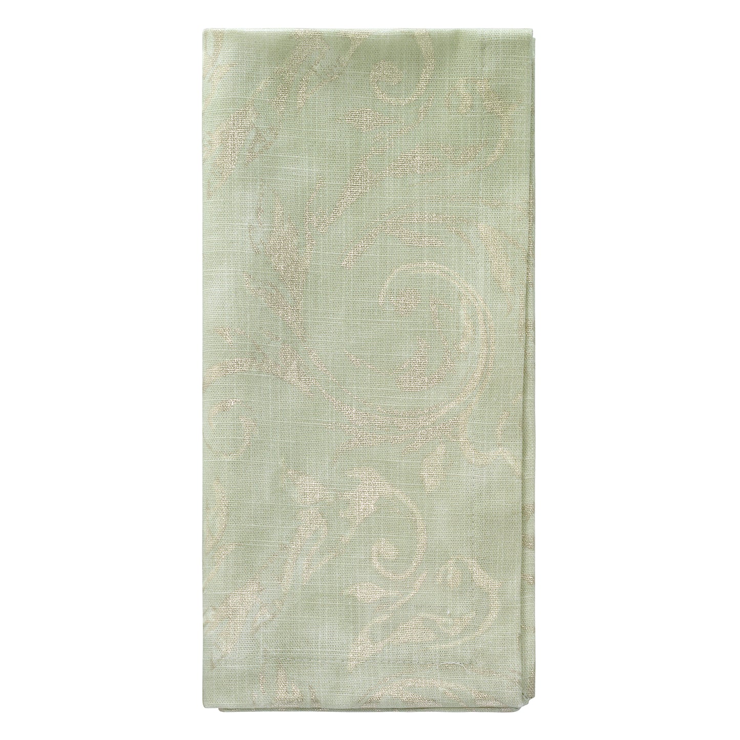 Palazzo Scroll Metallic Printed Table Linens