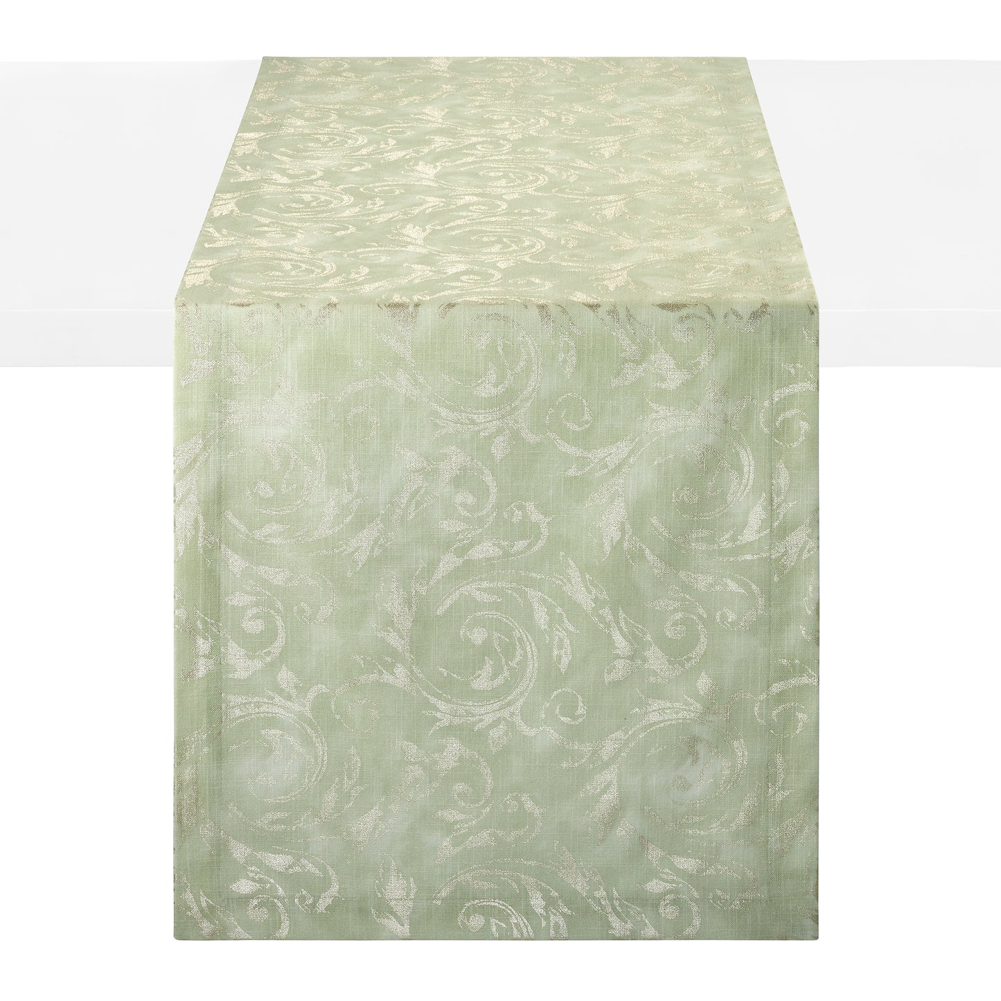 Palazzo Scroll Metallic Printed Table Linens