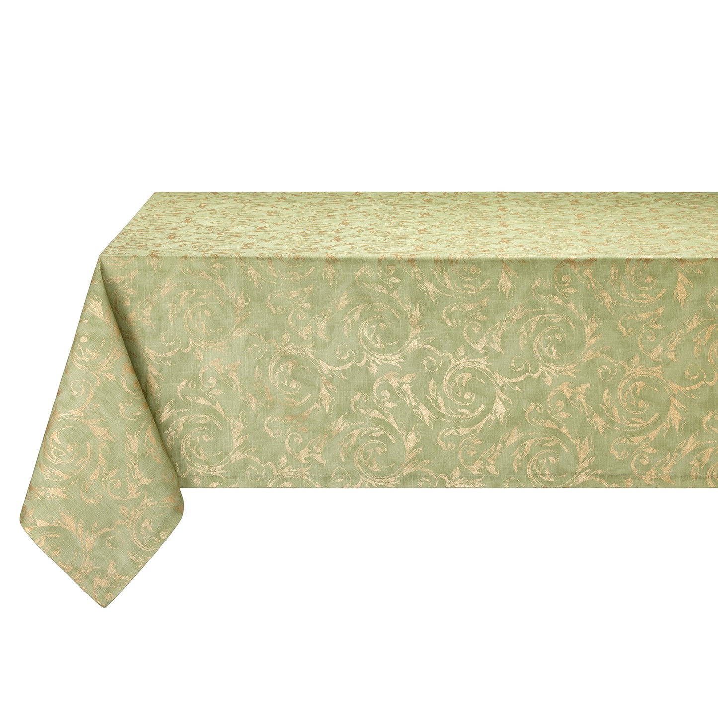Palazzo Scroll Metallic Printed Table Linens