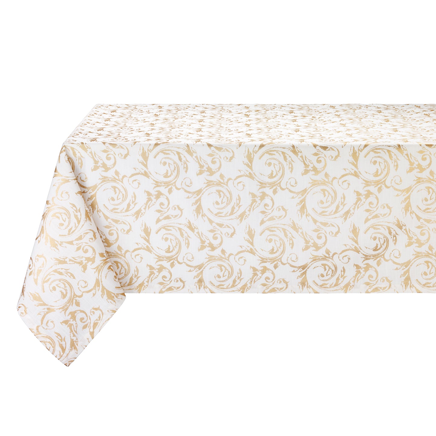 Palazzo Scroll Metallic Printed Table Linens