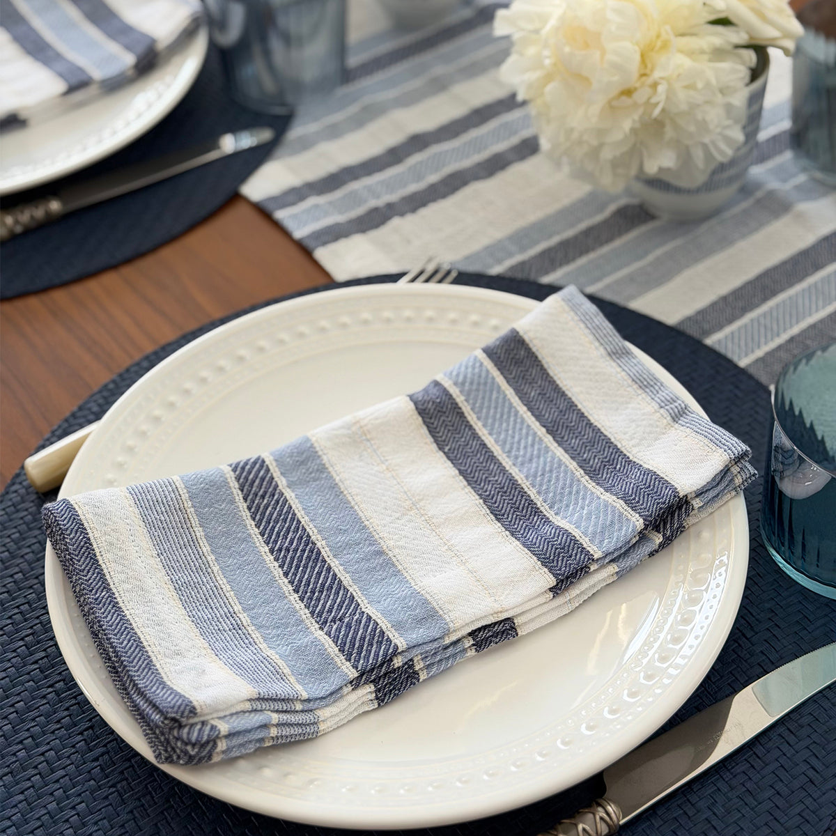Aegean Stripe Napkins & Runners