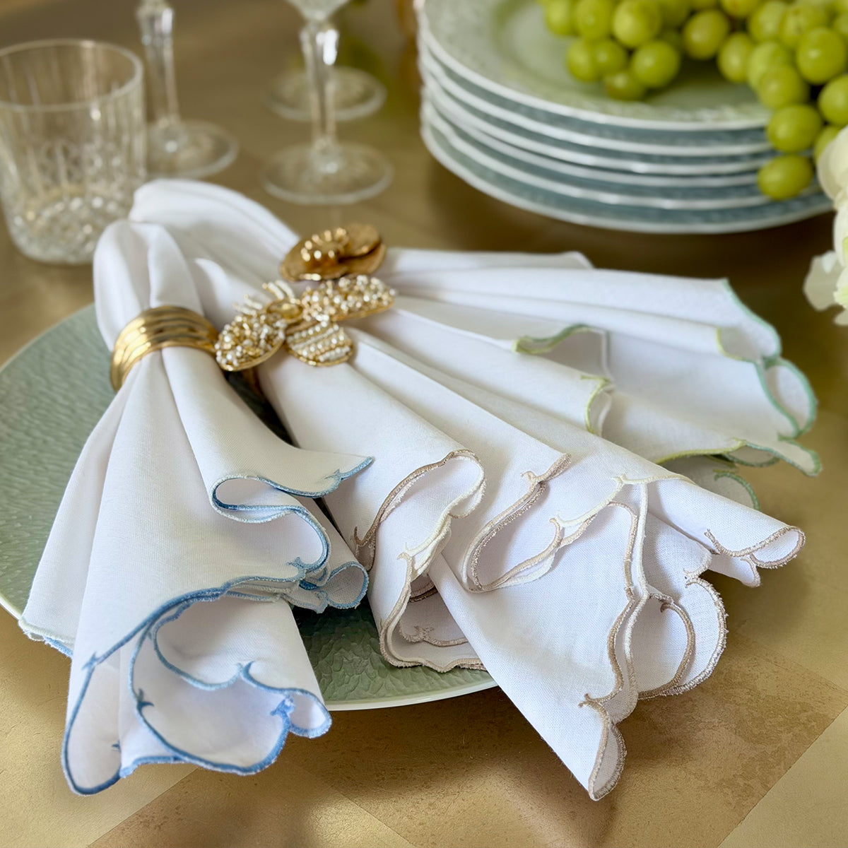 Firenze Scalloped Ombre Napkins