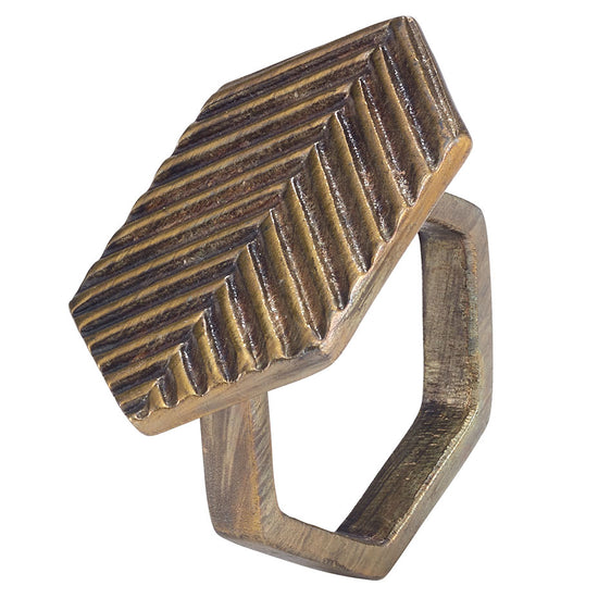 Arrow Bronze Napkin Ring - Set of 6
