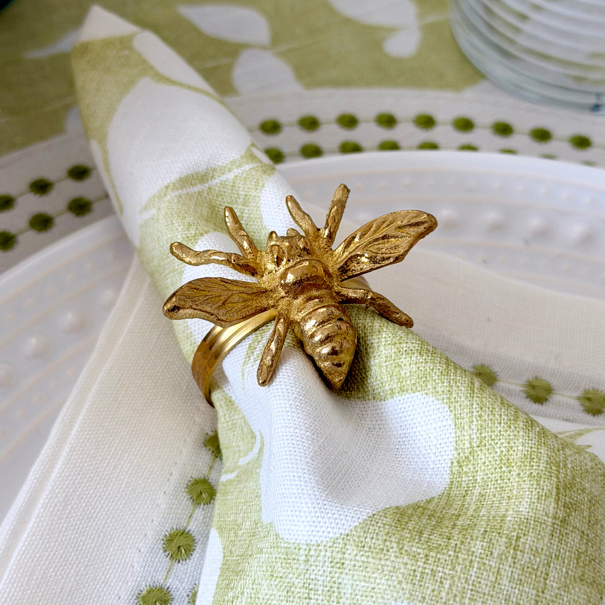 Bee Gold Napkin Ring