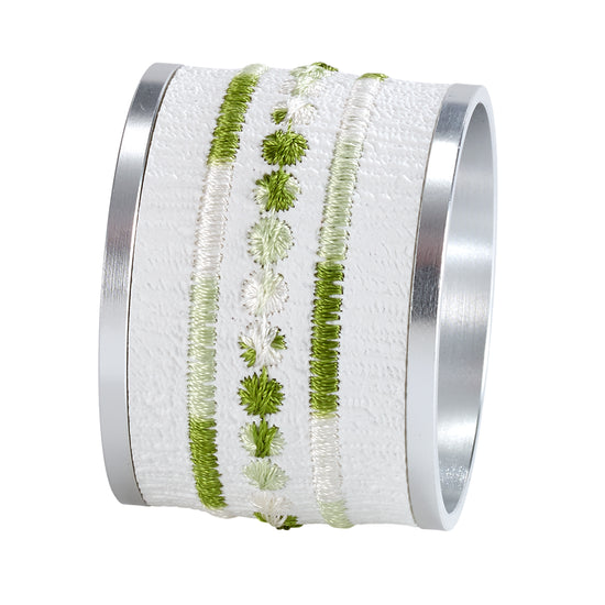 Belgravia Green Napkin Ring - Set of 2