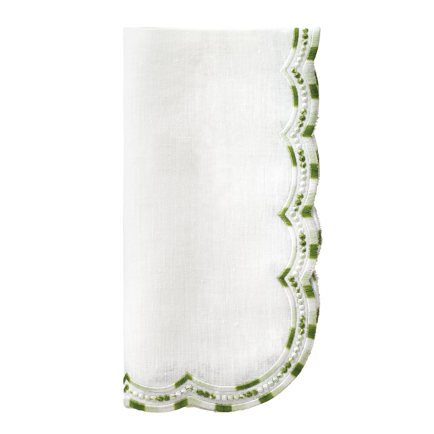 Belgravia Green Napkins - Set of 12