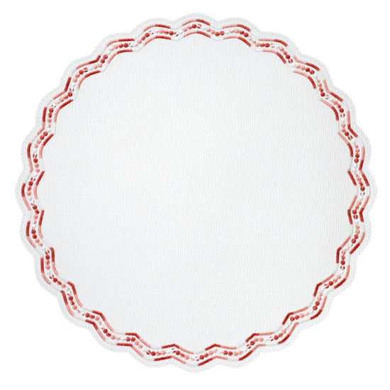 Belgravia Red Mats - Set of 2