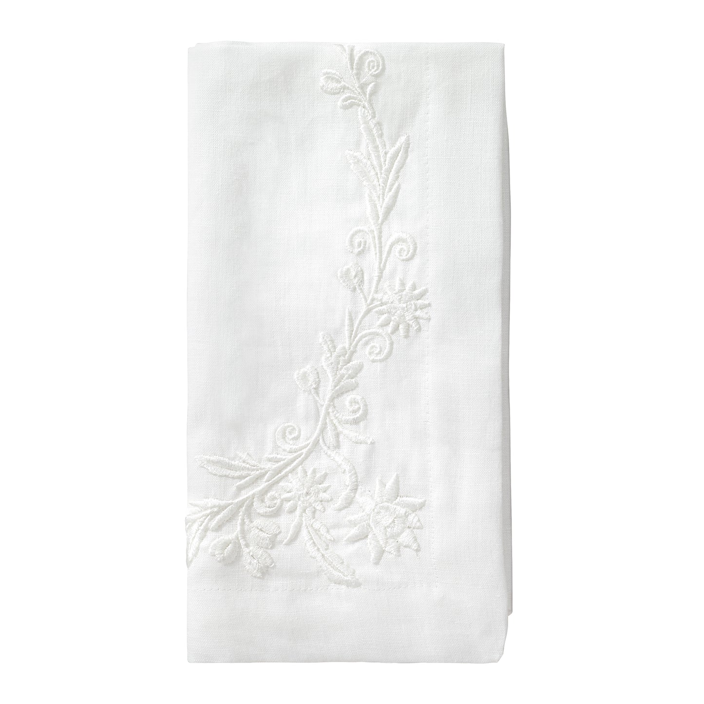 Bella Off White Embroidered Napkins - Set of 11
