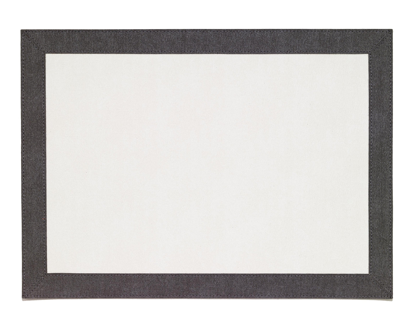 Bordino Willow Charcoal Rectangle Placemats - Set of 7