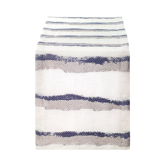 Brushstroke Navy Runner
