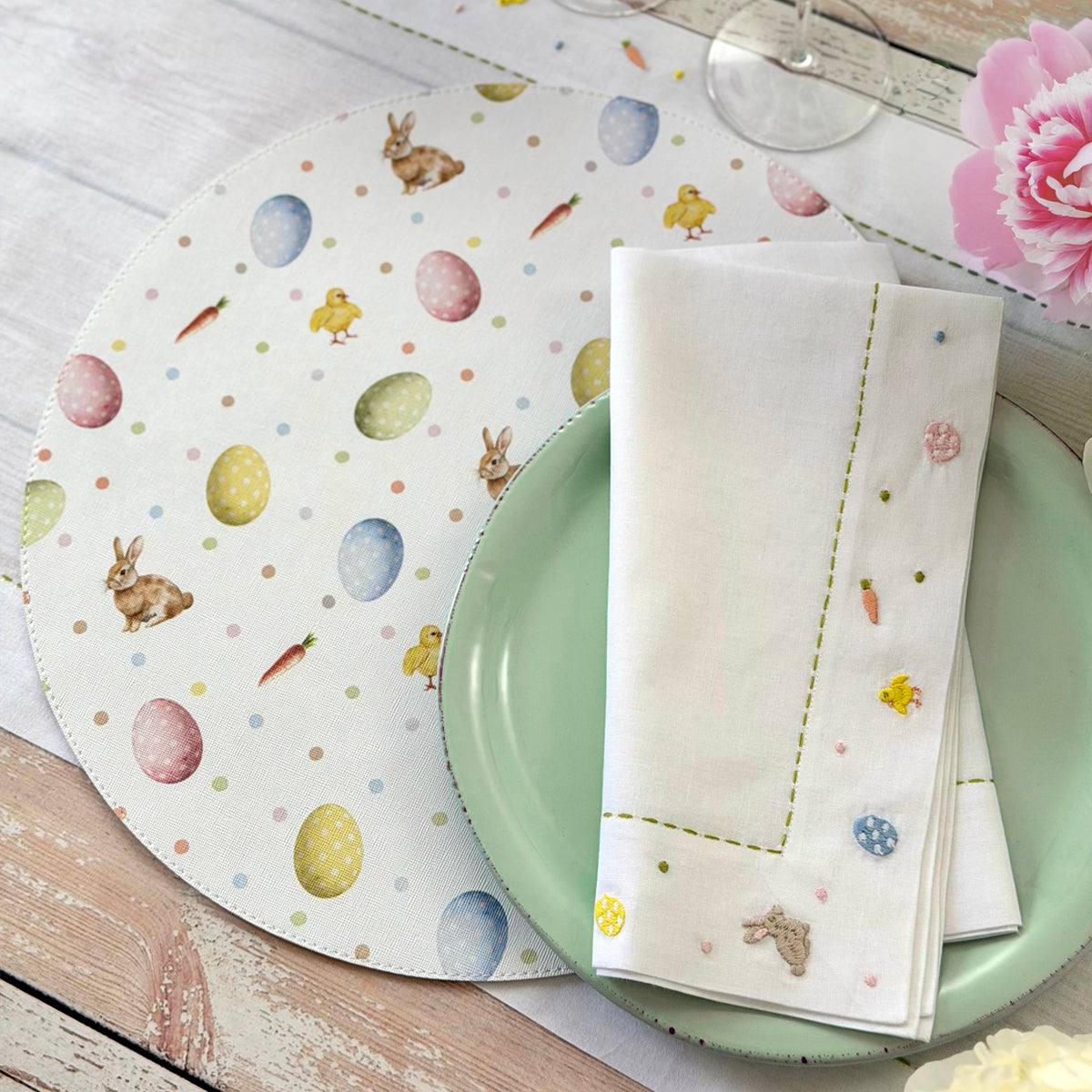 Bunny Trail Easter Placemats