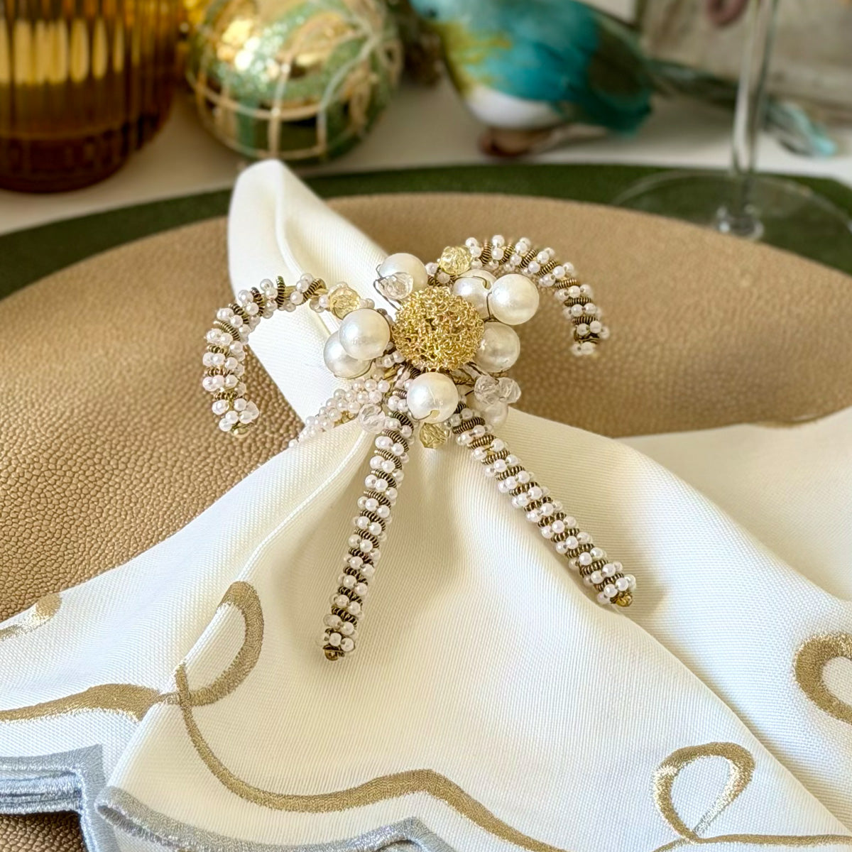 Candy Cane Holiday Napkin Rings