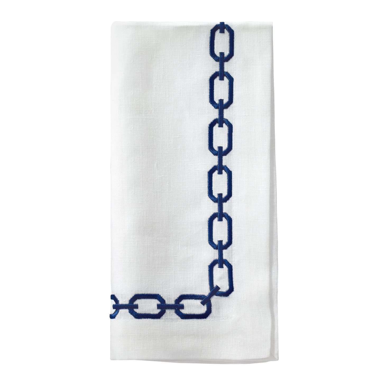 Chains Navy Napkins - Set of 6
