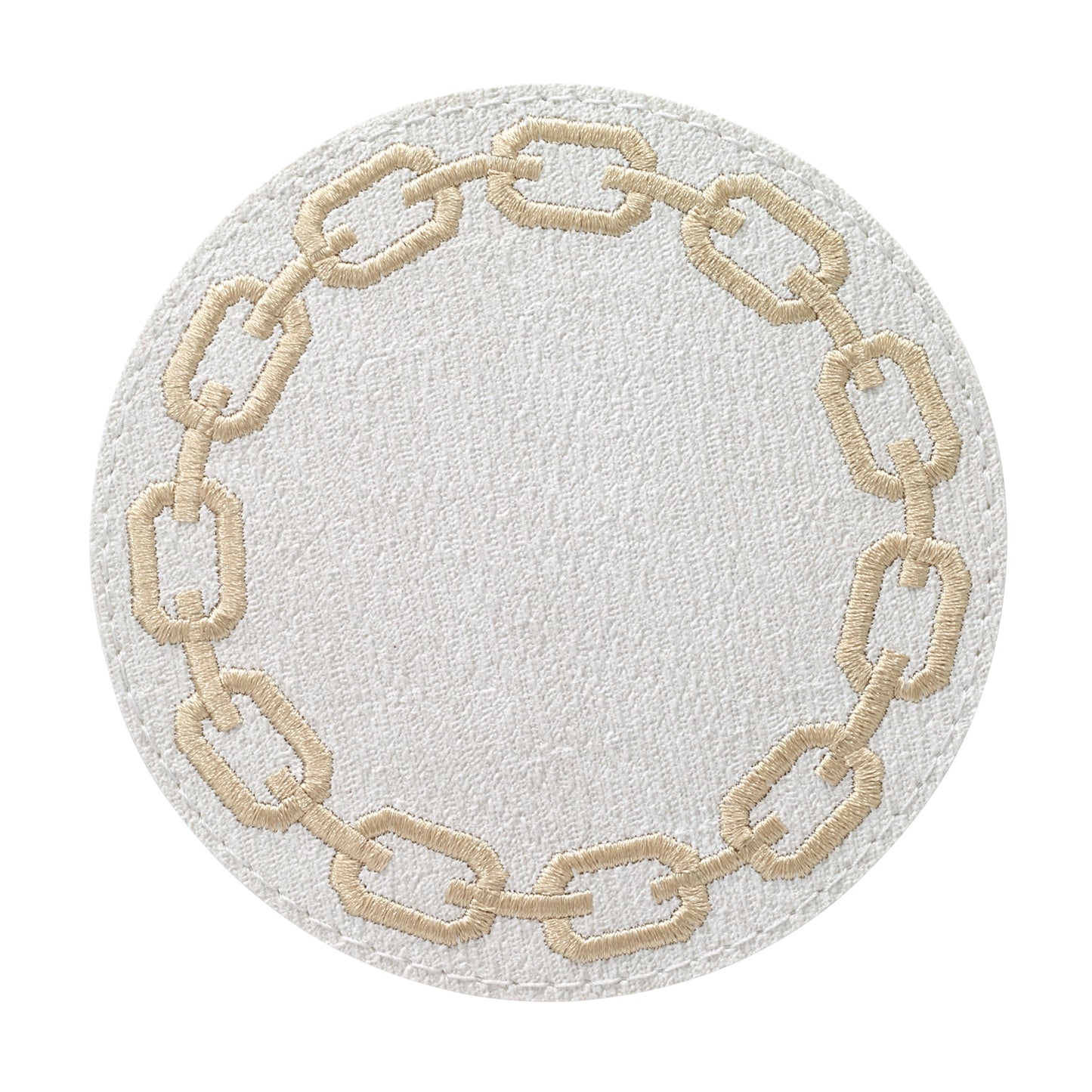 Chains White Gold Coasters - Set of 5