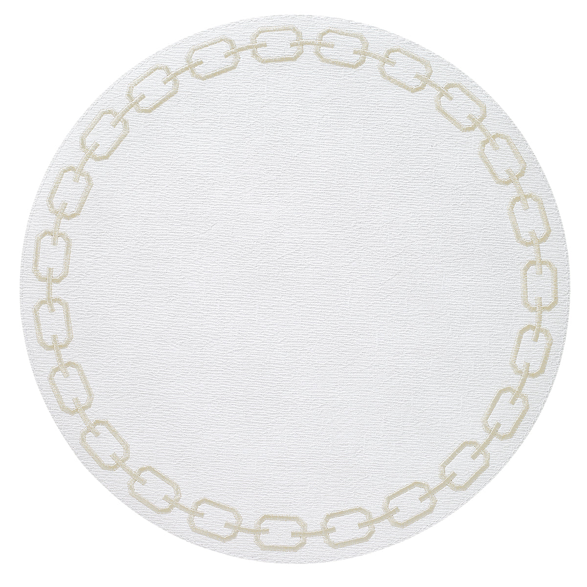 Chains White Gold Round Placemats - Set of 7