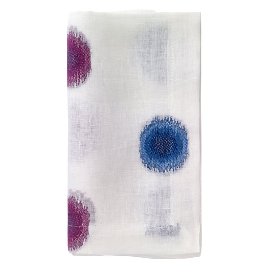 Confetti Purple Blue Napkins - Set of 3