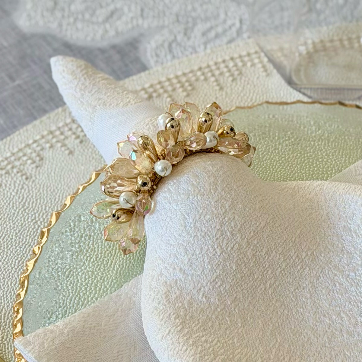 Crystal Rocks Statement Napkin Ring