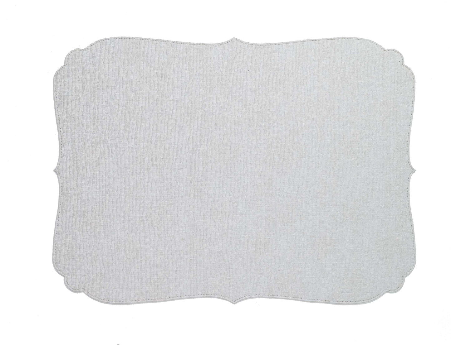 Curly Antique White Placemats - Set of 12