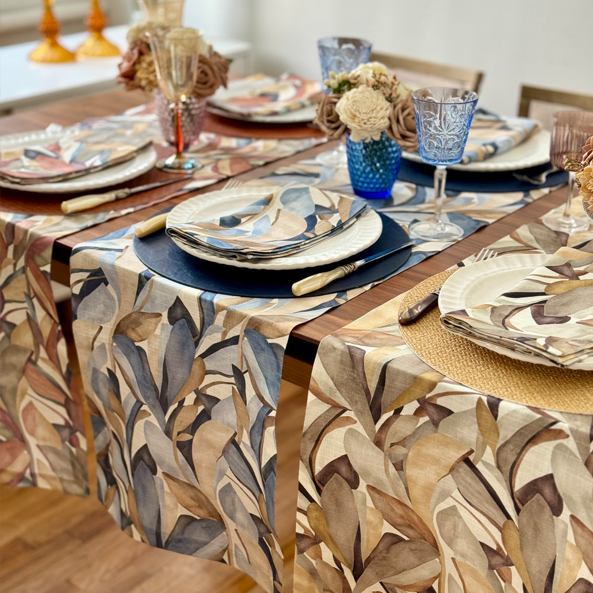 Flora Napkins and Runners – Bodrum Linens