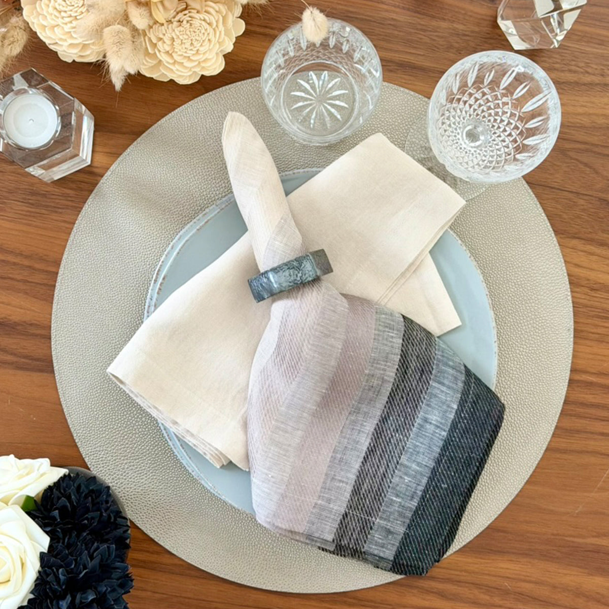 Gradient Stripe Napkins