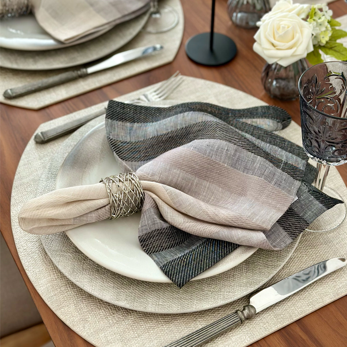 Gradient Stripe Napkins