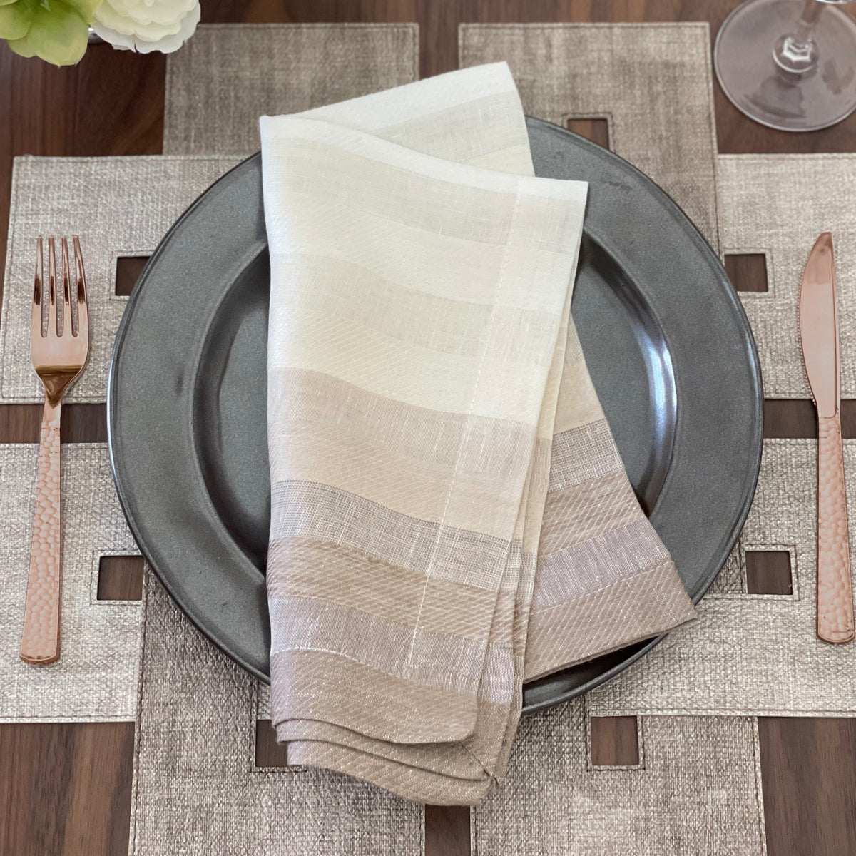 Gradient Stripe Napkins