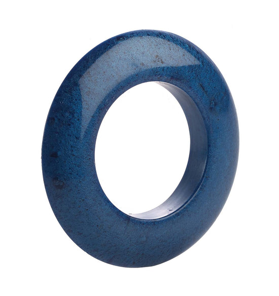 Gia Navy Napkin Ring - Set of 2