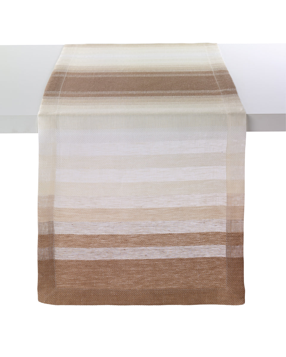 Gradient Stripe Beige Runners