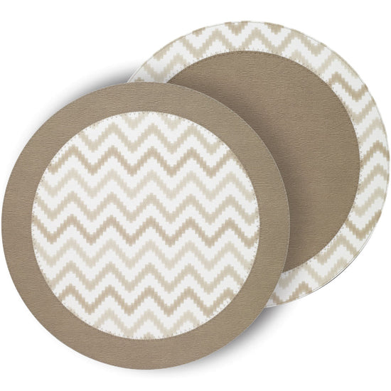 Halo Ripple Beige Placemats - Set of 4