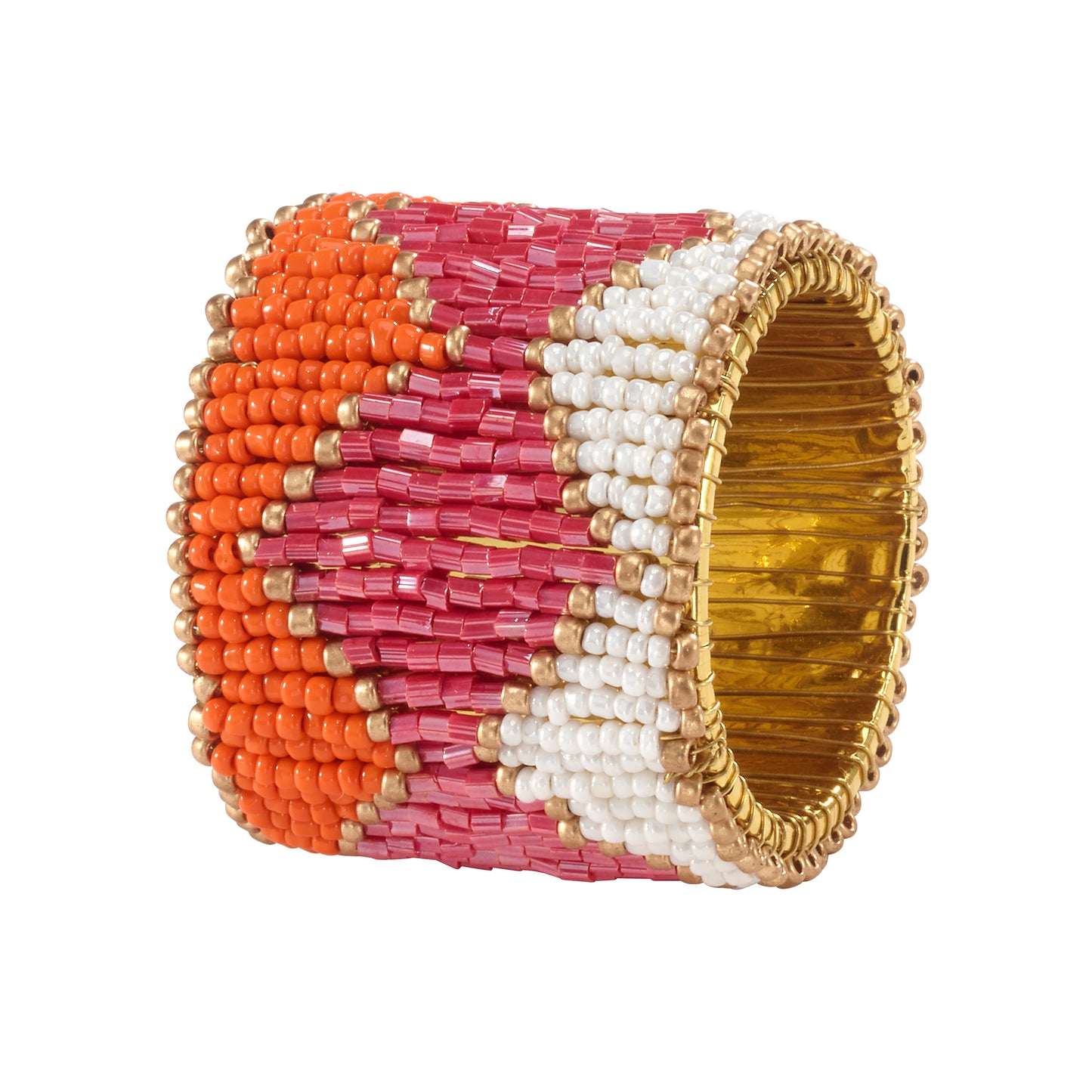 Harlequin Beaded Napkin Ring