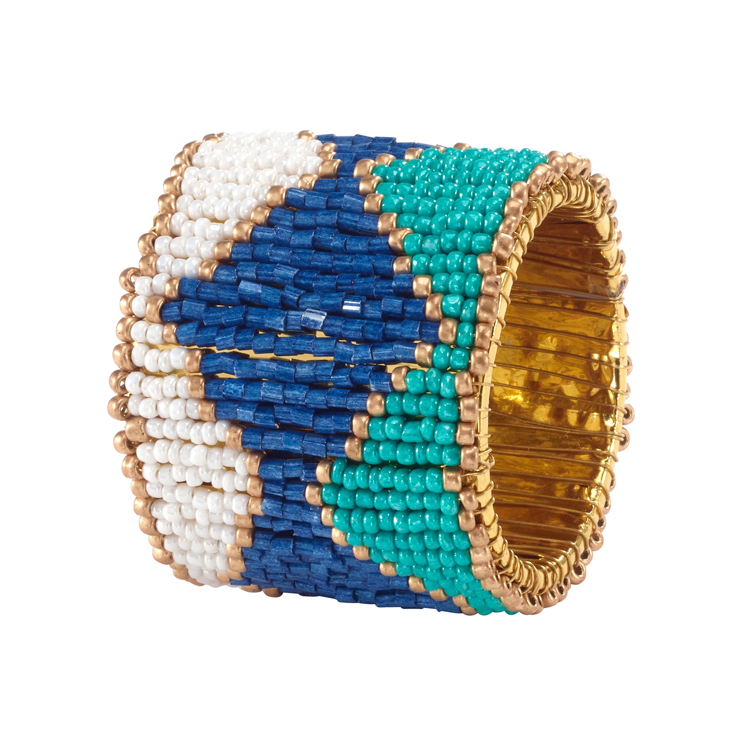 Harlequin Beaded Napkin Ring