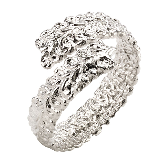 Hellenic Wrap Silver Napkin Ring - Set of 5