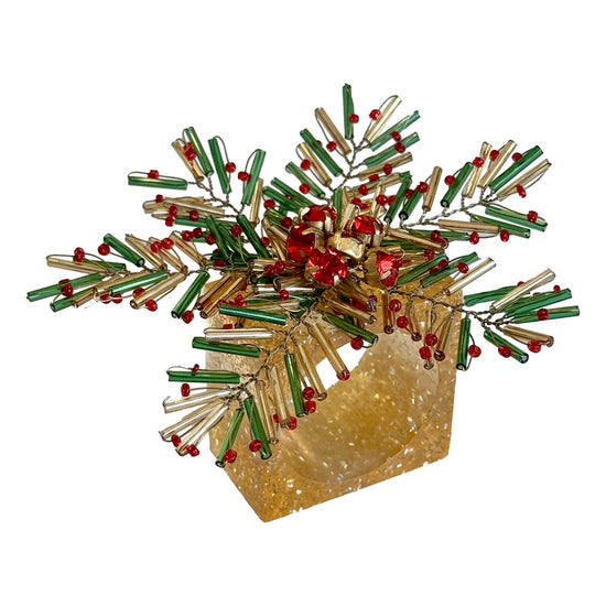 Holly Burst Napkin Ring