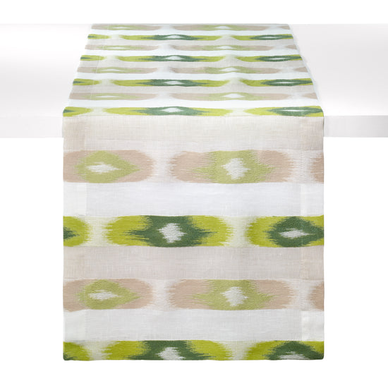 Ikat Green Runner