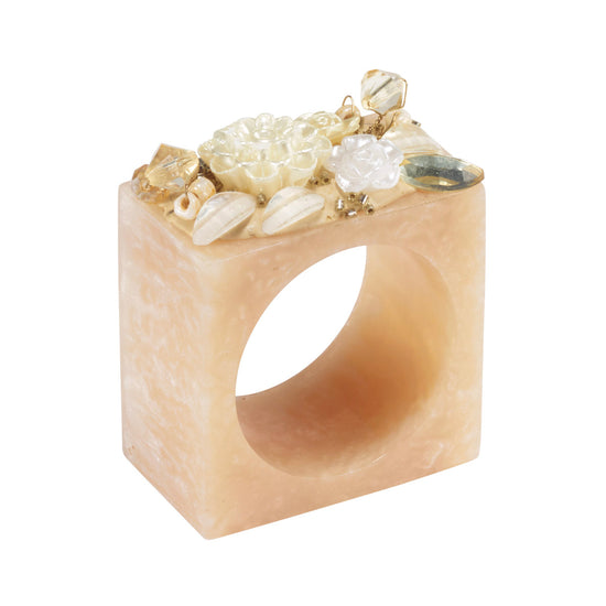 Ivory Petal Napkin Ring